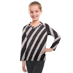 Zebra Zebra Pattern Zebra Fur Zebra Print Strip Kids  Long Mesh T-shirt