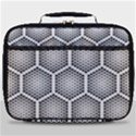 Halftone Tech Hexagons Seamless Pattern Full Print Lunch Bag View1