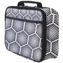 Halftone Tech Hexagons Seamless Pattern Full Print Lunch Bag View4
