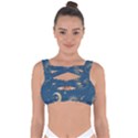 Seamless Galaxy Pattern Bandaged Up Bikini Top View1