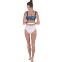 Seamless Galaxy Pattern Bandaged Up Bikini Top View2