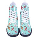 Pattern With Koi Fishes Kid s High-Top Canvas Sneakers View1