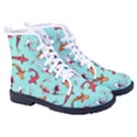 Pattern With Koi Fishes Kid s High-Top Canvas Sneakers View3