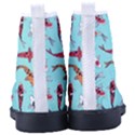 Pattern With Koi Fishes Kid s High-Top Canvas Sneakers View4