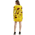 Beautiful Sunflowers Long Sleeve Velour Skater Dress View4