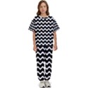 Wave Pattern Wavy Halftone Kids  T-Shirt and Pants Sports Set View1