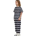 Wave Pattern Wavy Halftone Kids  T-Shirt and Pants Sports Set View2