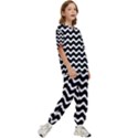 Wave Pattern Wavy Halftone Kids  T-Shirt and Pants Sports Set View3