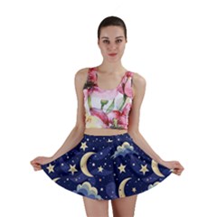 Night Moon Seamless Mini Skirt