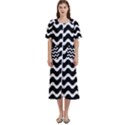 Wave-black White Women s Cotton Short Sleeve Nightgown View1