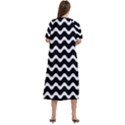 Wave-black White Women s Cotton Short Sleeve Nightgown View4