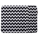 Wave-black White 17  Vertical Laptop Sleeve Case With Pocket View2