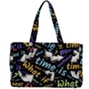 Time Nonlinear Curved Linear Canvas Work Bag View2