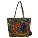 Swirl Vortex Emoji Cyclone Motion Art Everyday Shoulder Bag with Pouch Bag View2