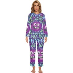 Why Not Question Reason Womens  Long Sleeve Lightweight Pajamas Set