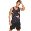 Footprints Path Mystery Unknown Men s Wide Collar Tank Top View3