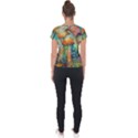 Whimsical Mushrooms Colorful Patterns Short Sleeve Sports Top  View2