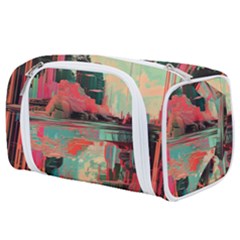 Backgrounds Multi Colored Abstract Toiletries Pouch