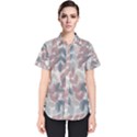 Leaves Pattern Background Nature Women s Short Sleeve Shirt View1