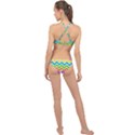 Chevron Pattern Design Texture High Neck Bikini Set View2
