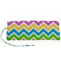 Chevron Pattern Design Texture Roll Up Canvas Pencil Holder (S) View1