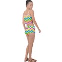 Chevron Pattern Design Texture Summer Cropped Co-Ord Set View2