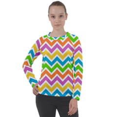 Chevron Pattern Design Texture Women s Long Sleeve Raglan T-shirt