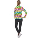 Chevron Pattern Design Texture Women s Long Sleeve Raglan T-Shirt View2