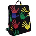 Handprints Hand Print Colourful Flap Top Backpack View2