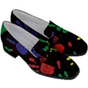 Handprints Hand Print Colourful Women s Chunky Heel Loafers View3
