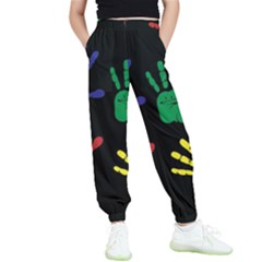 Handprints Hand Print Colourful Kids  Joggers