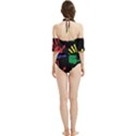 Handprints Hand Print Colourful Halter Flowy Bikini Set  View2