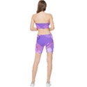 Colorful Labstract Wallpaper Theme Stretch Shorts and Tube Top Set View2
