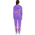 Colorful Labstract Wallpaper Theme Cropped Zip Up Lounge Set View2