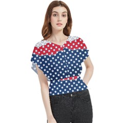 Illustrations Stars Butterfly Chiffon Blouse