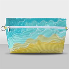 Abstract Background Beach Coast Handbag Organizer