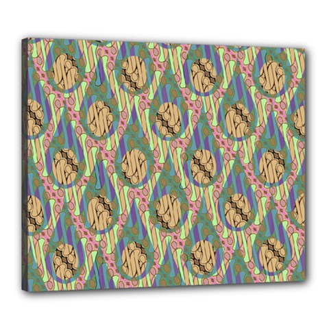 Tribal Background Boho Batik Canvas 24  X 20  (stretched)