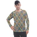 Tribal Background Boho Batik Men s Pique Long Sleeve T-Shirt View1