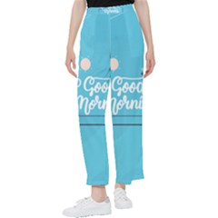 Background Good Morning Women s Pants 