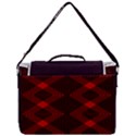 pattern rot schwarz Box Up Messenger Bag View3