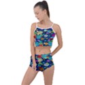 Illustrations Sea Fish Swimming Colors Summer Cropped Co-Ord Set View1