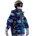 Illustrations Sea Fish Swimming Colors Women s Zip Ski and Snowboard Waterproof Breathable Jacket View3