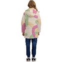 Line Pattern Dot Kids  Hooded Longline Puffer Jacket View4