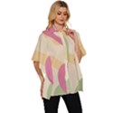 Line Pattern Dot Women s Batwing Button Up Shirt View3