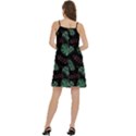 Tropical Leaves Pattern Mini Camis Dress With Pockets View4