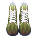 Zig Zag Chevron Classic Pattern Men s High-Top Canvas Sneakers View1