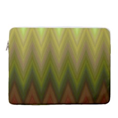 Zig Zag Chevron Classic Pattern 15  Vertical Laptop Sleeve Case With Pocket