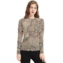 Old Vintage Classic Map Of Europe Women s Long Sleeve Rash Guard View1
