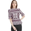 Illustration Ukrainian Folk Seamless Pattern Ornament Frill Neck Blouse View1