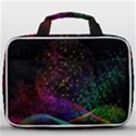 Particles Waves Line Multicoloured Travel Toiletry Bag With Hanging Hook View1